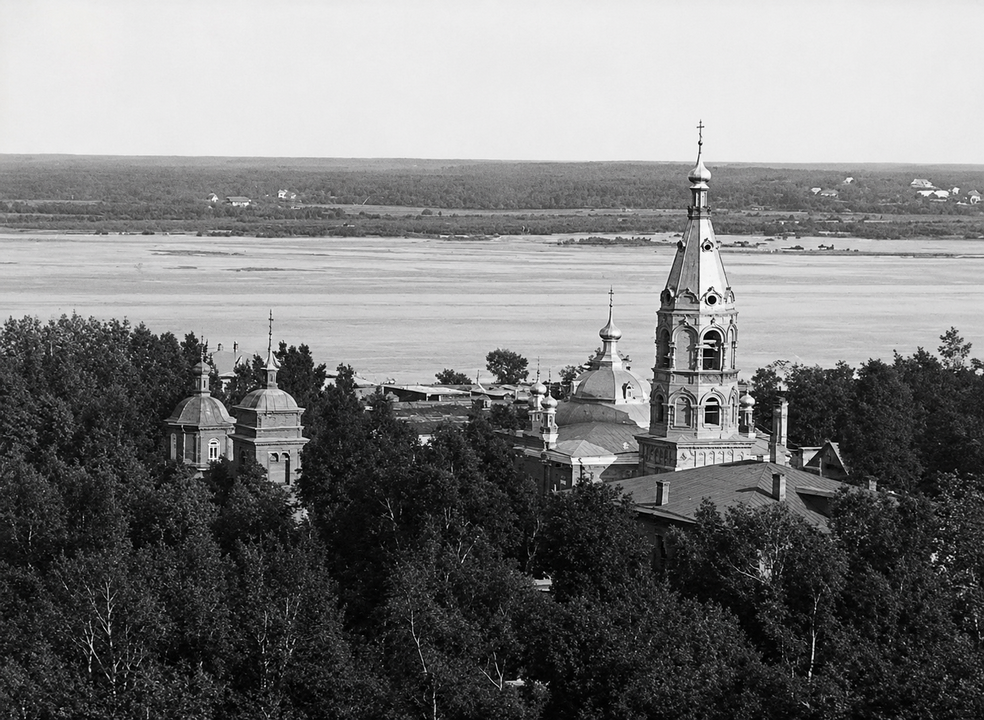 Печерская и Предтеченская церкви в Юрьевце